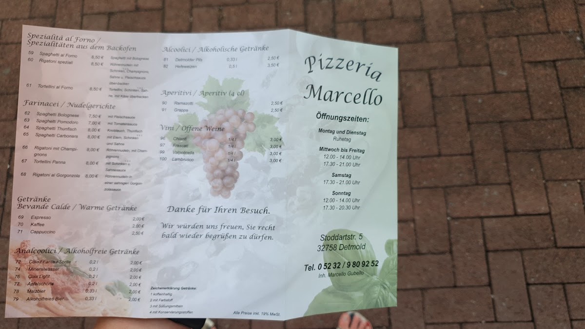 Menu Pizzeria Marcello-10