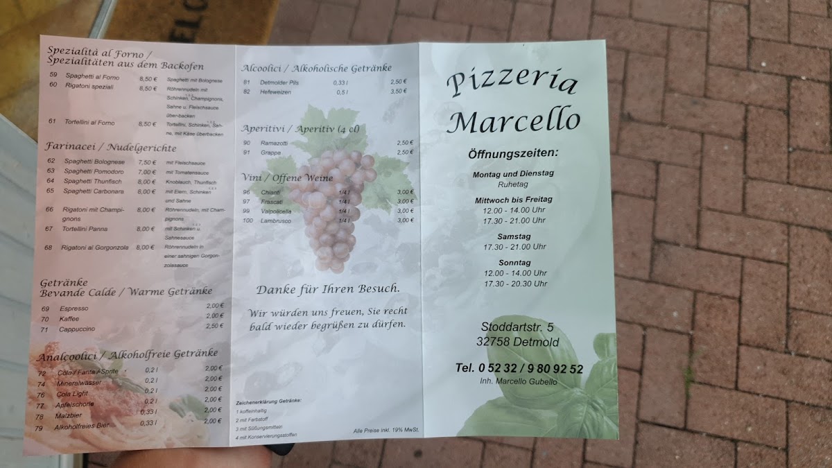 Menu Pizzeria Marcello-9